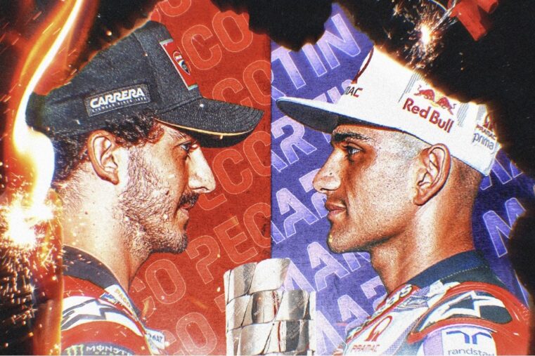 dernier duel de la saison MotoGP2023 entre Bagnaia et Martin