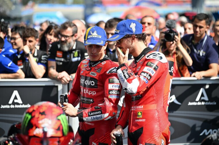 Francesco Bagnaia et Marc Marquez