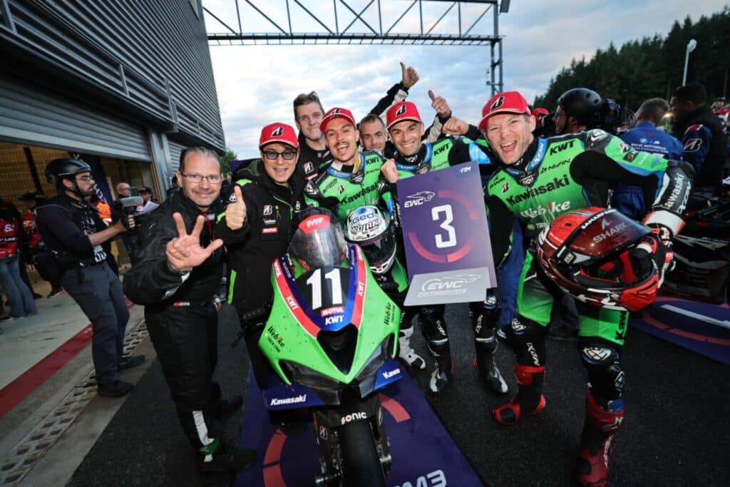 2026-8-H-Spa-TPC -KAWASAKI WEBIKE TRICKSTAR FRA Roman RAMOS ALVARO ESP Christian GAMARINO ITA Grégory LEBLANC FRA Enzo DE LA VEGA FRA ZX-10RR EWC