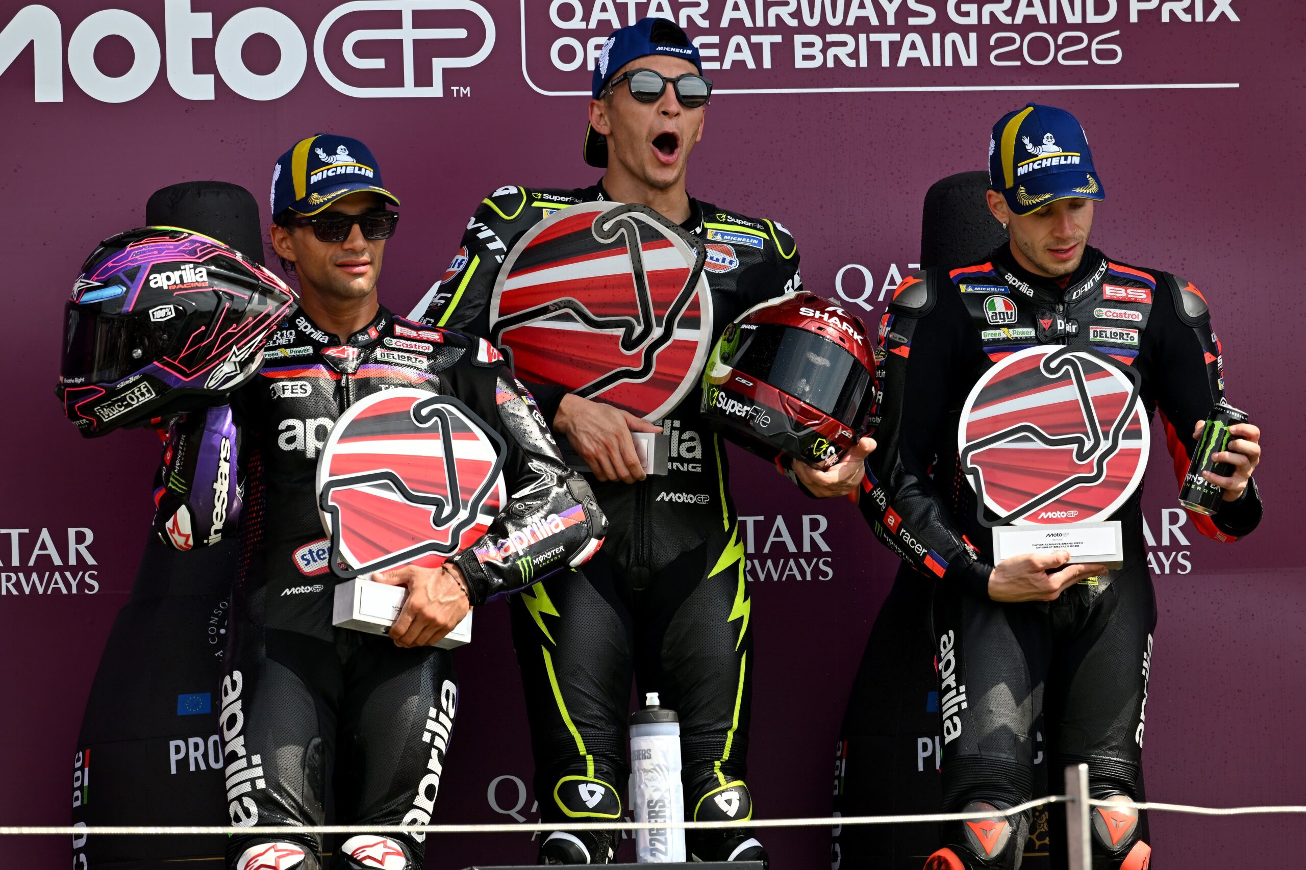 La domination Aprilia à Silverstone.